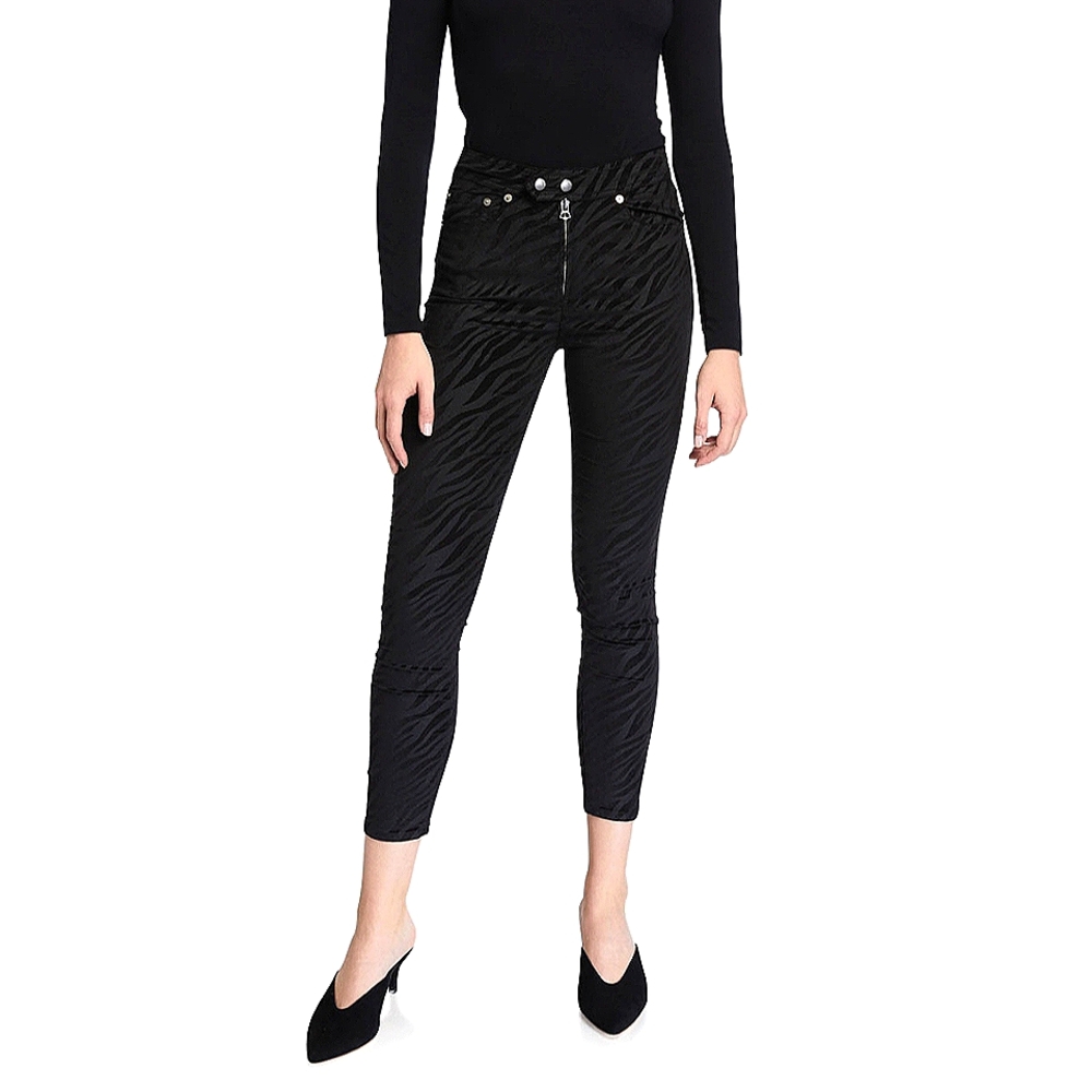 Rag & Bone Zebra Skinny Ankle Jeans